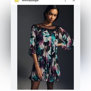 Anthropologie Flutter Sleeve dress